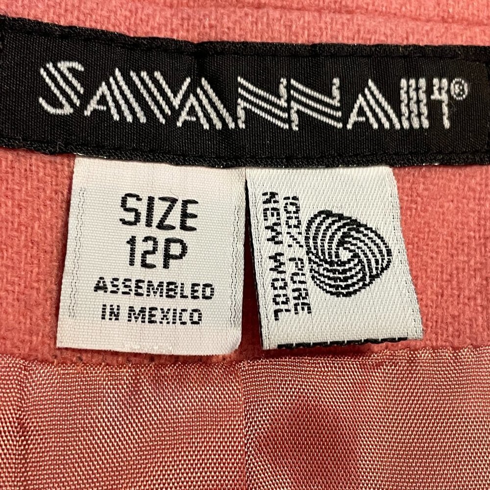 Vintage Rose Pink Wool Blazer - Picture 4 of 9